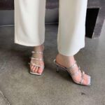 صندل پاشنه دار ساده - کد (23487) - تصویر 7